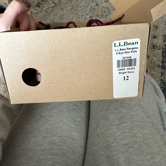 LLBean Kids rangeley rain shoe Navy Blue Shoes with Red Accents - Picture 7 of 8